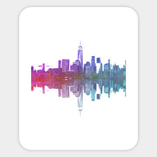 New York City watercolor Sticker